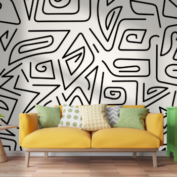 Geometric Noir Angle Wallpaper