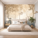 Shadowed Deer Light Jungle Serenity Wallpaper