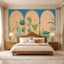 Multicolor Abstract Shapes Contemporary Art Wallpaper