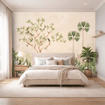 Tropical Tree Birds Chirping Nature Wallpaper